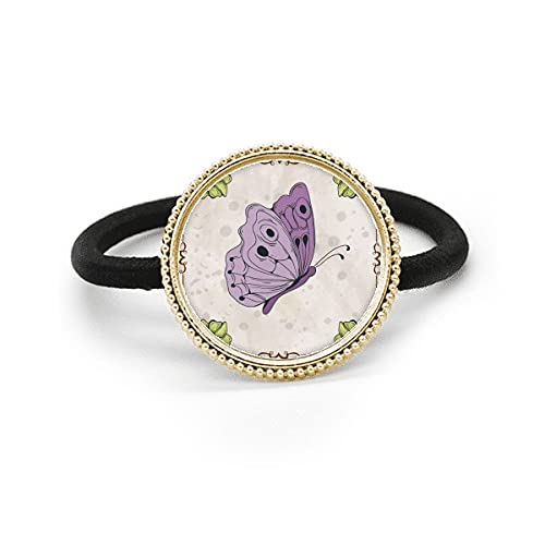 Nœud papillon violet ajustable anti-serrement en caoutchouc
