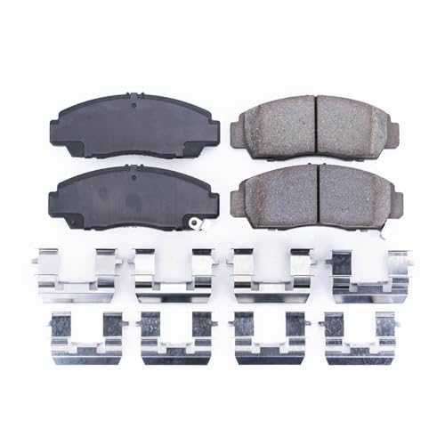 Image of PowerStop Front Brake Pads for Acura CL 2001-03 |CSX 2006-11 |RL 1999-04 |TL 1999-08 |TSX 2004-10 |Accord 2003-11 - Z17 Ceramic Brake Pads with Installation Hardware, 17-787