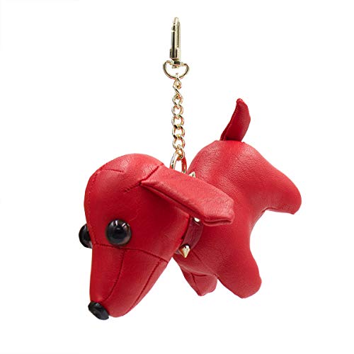 Bijou de sac en cuir synthétique rouge de haute qualité avec détails dorés de la marque surell