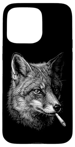 Fox Smoking �^�o�R ���B���e�[�W �t�H�b�N�X �t�@�j�[ �~�[�� �X�}�z�P�[�X iPhone 15 Pro Max �p