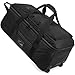 Taihoyin Extra Large Rolling Travel Duffle Bag with Wheels Shoes Compartment Wet Pocket 85-100L Big Expandable Duffel Bag for Men Women Heavy Duty Foldable Collapsible Luggage Camping, Black
