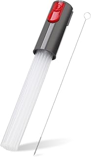 Lanmu Attachment for Dyson Vacuum Cleaner,Dust Fine Brush Tube Cleaning Tool Compatible with Dyson V7 V8 V10 V11 V12 V15 Outsize Vacuum Cleaner,for Car,Keyboard,Sofa,Powerful Suction