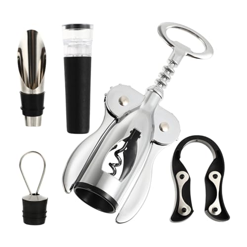 Opiniones y reviews de Cortacápsulas que Puedes Comprar On-line. 46 VERDANVERSE 1juego Abrebotellas De Vino Manual De Inoxidable Incluye Sacacorchos Cortacápsulas Tapón De Vacío y Vertedor Herramientas De Apertura De Botellas Para Vino Espumoso...