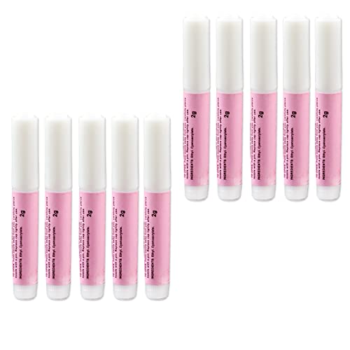 10 pcs 2g Nail Glue Adhesive for Nail Art, Beauties Factory 10 pieces 2 gram Clear Adhesive Glue for False Fake Tips Extensions Decals Rhinestones Sealed Tip