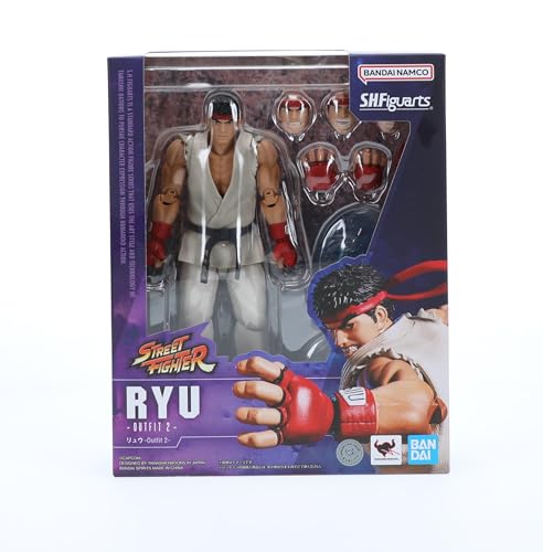 TAMASHII NATIONS - Street Fighter - Ryu -Outfit 2-, Bandai Spirits S.H.Figuarts Action Figure, Ryu (Outfit 2), 5.9 inches - Image 2