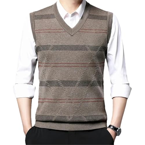 Autumn and Winter Men's V-neck Pullover knitted vest Man Wool Sweater Vest