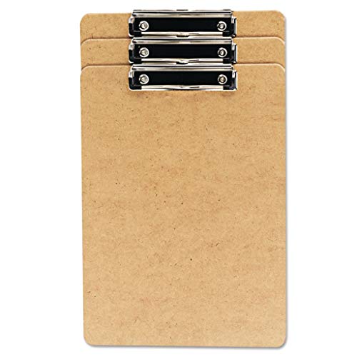 Unv05563 - Color : Brown - Universal Recycled Hardboard Clipboard With Low-Profile Clip - Pack Of 3 #TOP18