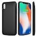 ALCLAP iPhone X Battery Case,3600mAh Slim Rechargeable Charging Case Portable External Charger Power Case for iPhone X/10(5.8 in) Extended Battery Pack-Sync Through Tech/Lightning Cable Input-Black