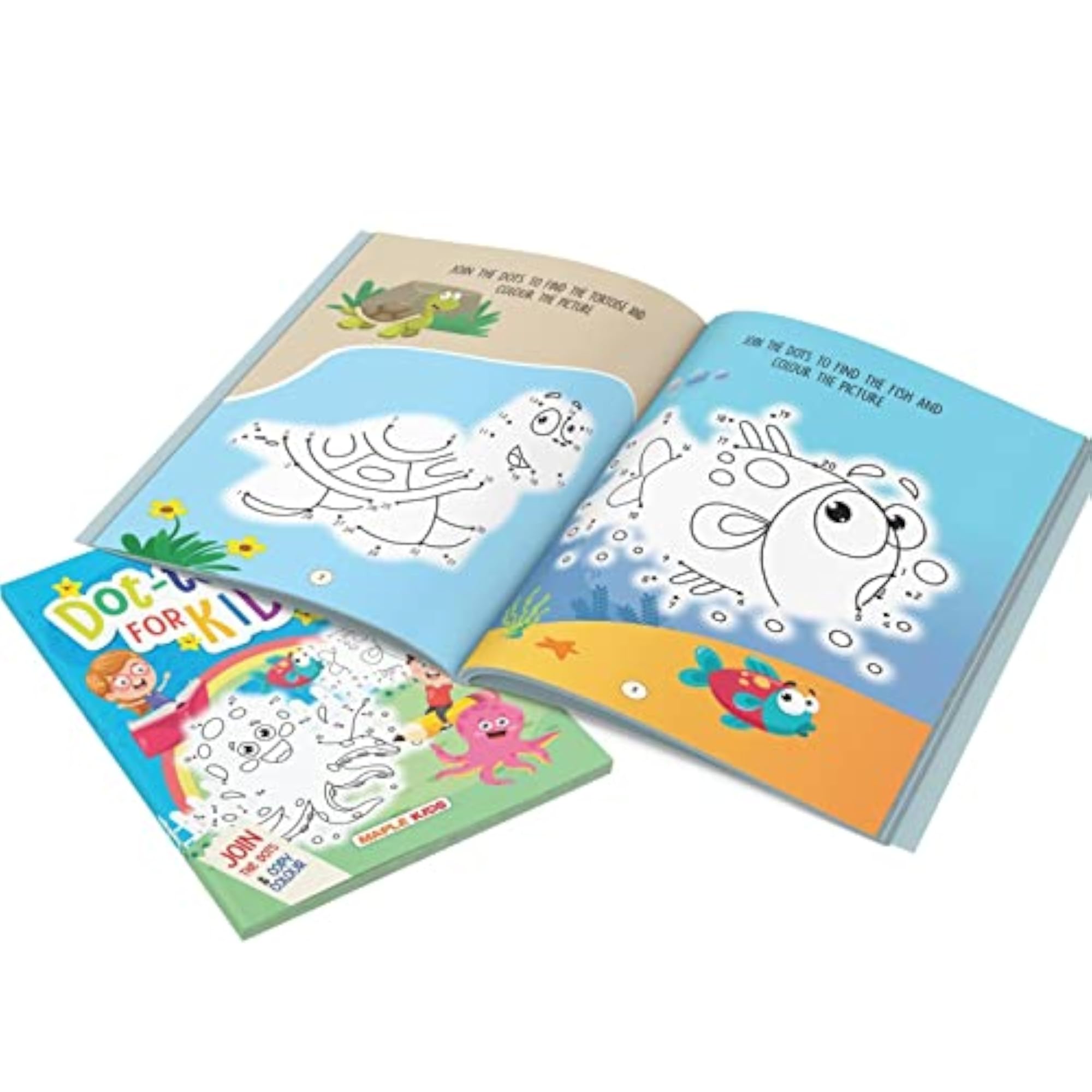 Dot to Colouring Book for Kids, Fun Activity