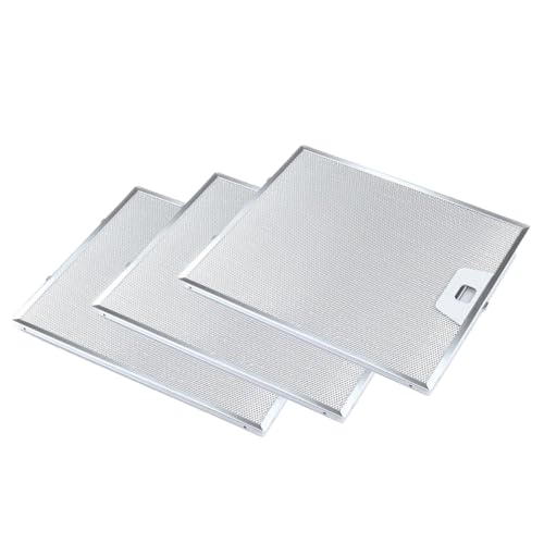 EVAYP 3x Filtro de grasa metálico (300 x 253 mm) Compatible con ventiladores de estufa AEG Electrolux 4055081220 Franke 1330067471 Bosch 11013941