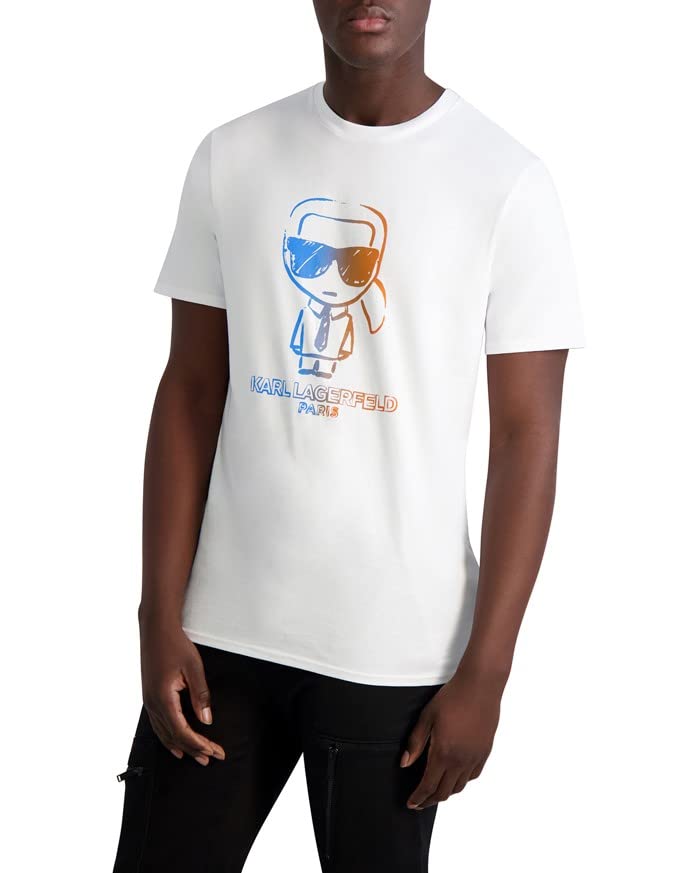 Karl Lagerfeld ParisMen's Soft Cotton Everyday Sportswear T-Shirt