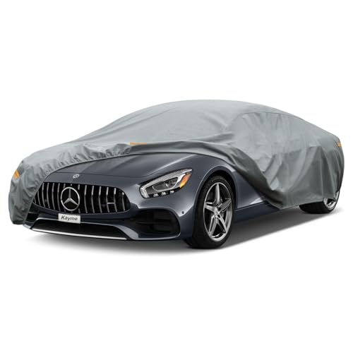 Kayme Heavy Duty Car Cover Custom Fit Mercedes-Benz AMG GT (2015-2021) Waterproof All Weather for Automobiles, Full Exterior Covers Sun Rain UV Protec