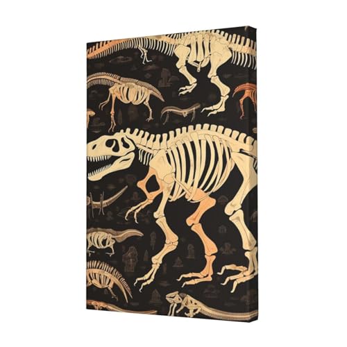 Toile de squelette de dinosaure pour chambre enfant et salon