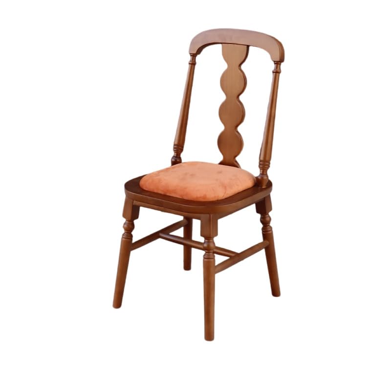 ksjdieunf Sillas de Oficina para el hogar Silla de Comedor Francesa Antigua, Sencilla, Estilo Americano, con Respaldo Retro, ratán, Ligera, Lujo for el hogar Salón y Ocio