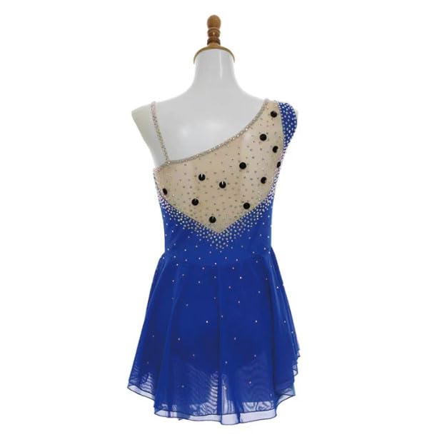 Ręcznie wykonany strój do łyżwiarstwa figurowego damski Strój startowy do jazdy na łyżwach lub wrotkach dla dziewcząt Spódniczka do tańca i gimnastyki Prosty elegancki styl