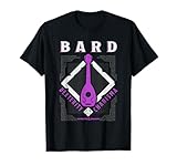 Dungeons & Dragons Camiseta Bard Dexterity & Charisma Hombre Unisex Talla S Manga Corta Negro Fantasy Animado