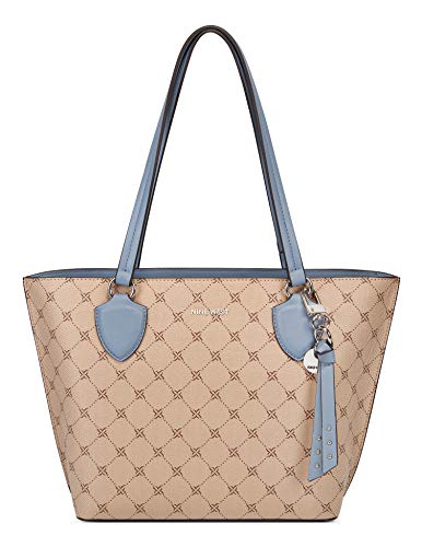 Nine West Tote, KHAKI/CHAMBRAY