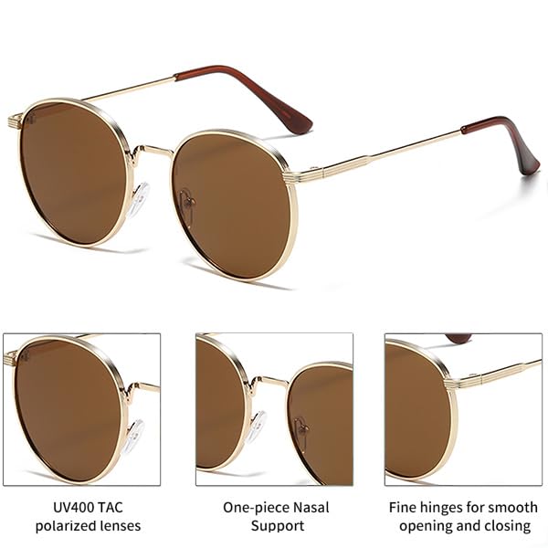 Classic Round Polarized Aviator Trendy Sunglasses for Women and Men2