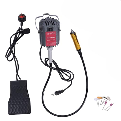 Levkitch Flex Shaft Hanging Grinder Carver Rotary Tool 230W Electric Hanging Grinder Carver Multi-Function Metalworking Jewelry Tool Repair Kit