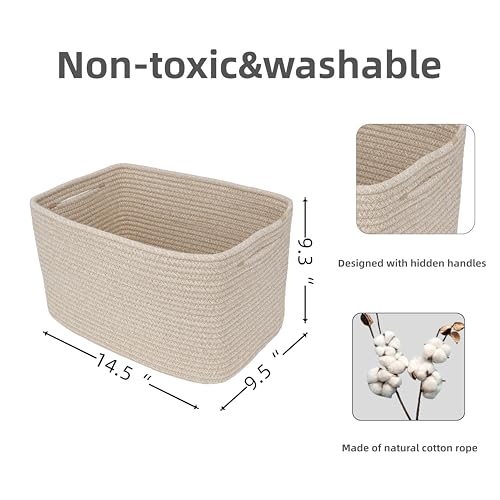 Xuanguo LBG-0001 Rope Storage Basket Bins Woven Basket thumb #2
