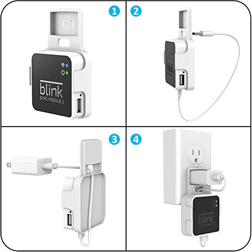 COOLWUFAN Suporte de parede para câmera externa Blink, à prova de intempéries 360° capa protetora e