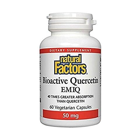Natural Factors Bioactive Quercetin EMIQ 50mg, 60 Vegetarian Capsules Cover