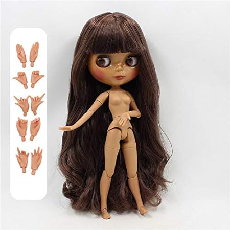 Amazon ブライス Blythy 人形茶色の髪と前髪やサイド別れ髪ダークスキン 30 センチメートル Doll With Hand A ヘアアクセサリー おもちゃ Amazon ブライス Blythy 人形茶色の髪と前髪やサイド別れ髪ダークスキン 30 センチメートル Doll With Hand A ヘアアクセサリー おもちゃ