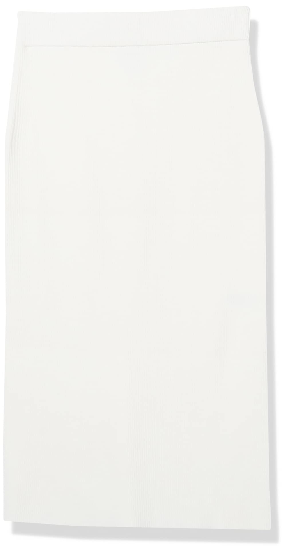 The Drop Women's Vera Slim Side-Slit Midi Sweater Skirt