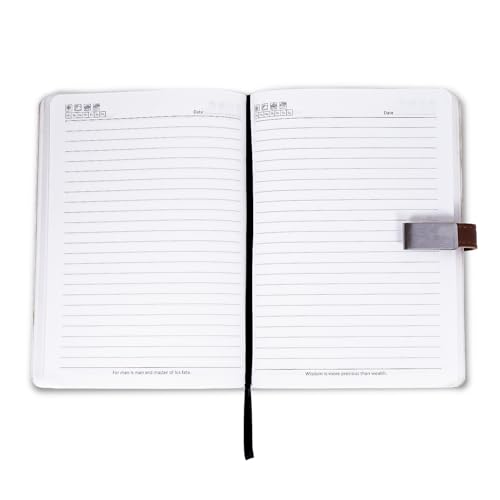 Image of ncgifts Personalized diary with name| customized diary | name notebook 200 ruled pages Customized Diwali Daily Journal Diaries Diary Gifts for Men Women Office Colleagues Employees (Brown)