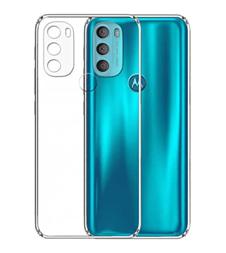 Image of COVERBLACK Flexible Rubber Case Back Cover Compatible for Motorola Moto G71 5G - Transparent