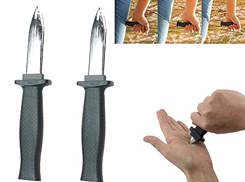 Glan Set of 2 Pcs Joke Prank Tricky Knife Retractable Magic Dagger Fun Toy for Kids and Adults