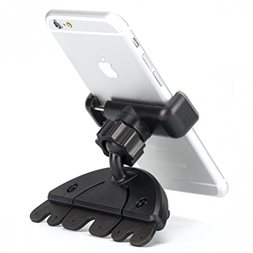 CD Slot Car Mount Phone Cradle Holder Dock Compatible with Google Pixel 2 3 3a 4, XL - Samsung Galaxy S8 S9 S10, Plus, Note 8 9 10 - iPhone 11, Pro, Max, XS XR 6s7 8 Plus