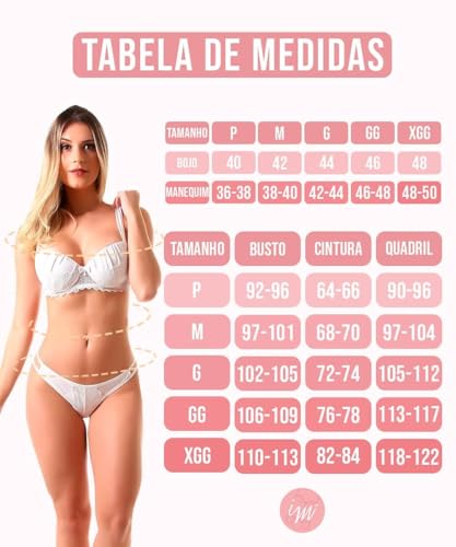 Conjunto IMI Lingerie Noite Lua de Mel Noiva Cinta Liga Perneira Biju Perla Cor:Branco;Tamanho:M