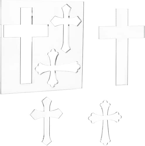 PH PandaHall Crosses Router Template, Clear Acrylic Template Woodworking Templates