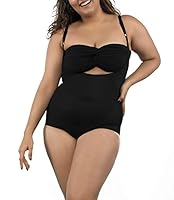 BUTTCHIQUE Bodysuit Tummy & Upper Body Sculpting (3XL Plus Size, Black Colour) Shapewear for Effective Tucking & Natural Contour With Adjustable Straps