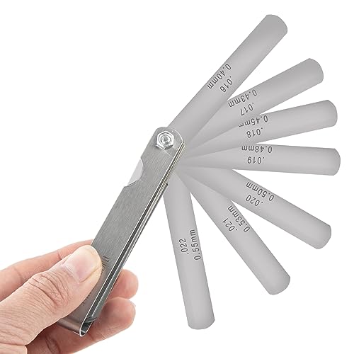 image for ZLKSKER 32 Blade Steel Feeler Gauge (0.0015Inch to 0.035Inch), Thickne
