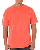 Comfort Colors Men's Short Sleeve Tee - X-Large- Neon Red Orange
