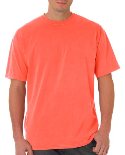 Comfort Colors Men's Short Sleeve Tee - X-Large- Neon Red Orange