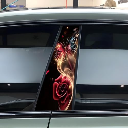 ALIMRVO Pegatina del Pilar B para Mercedes GL X164 Bj. 2006-2012, Pegatina Coche Resistente A La Intemperie Fácil de Quitar Sin Dejar Residuos