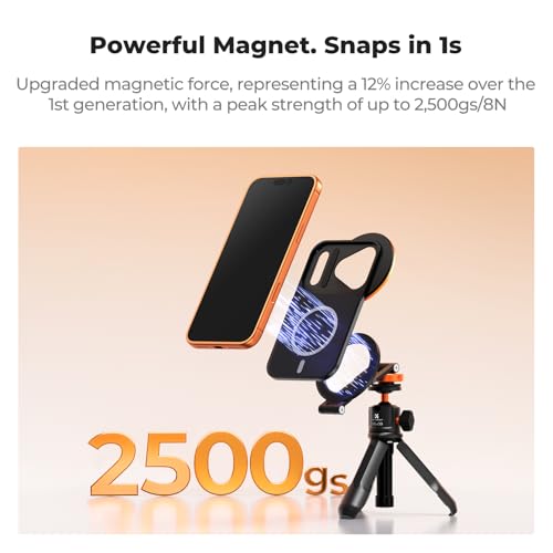 Image of K&F CONCEPT Double-Sided Magnetic Lens Filter Mount Adapter, Compatible with iPhone 17 Pro and 58mm Threaded Filters, iPhone Filter Mount (Filter Not Included)