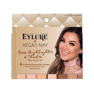 Eylure Vegas Nay, Brow Highlighting Palette, Shimmer and Matte, Brow Powder, Arch Shaper