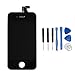 LL Trader para iPhone 4s LCD Montaje del Digitalizador de Visualización Reemplazo de la Pantalla Táctil con Marco + Herramientas (Negro 3,5 Pulgadas)