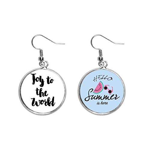Pendientes de sandía Alegria para el mundo joyitas de verano