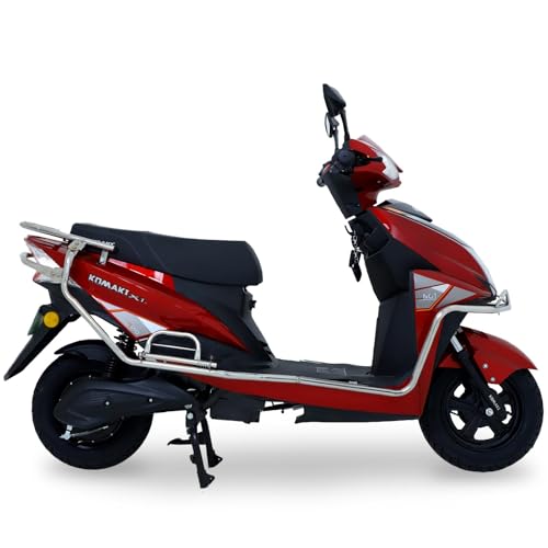 Image of Komaki X-ONE Smart 2 Wheeler /Scooter No RTO Registration or DL (Garnet Red, 100KM to 120KM /Per One Charge)