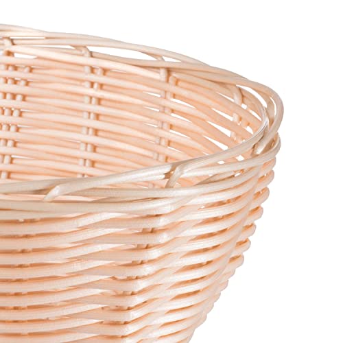 Tablecraft Products Gift Basket, Hand-Woven Wicker Bread, Food Serving Baskets, Oval, Natural Brown, 10 X 6 X 3 (Pack Of 12) #TOP2
