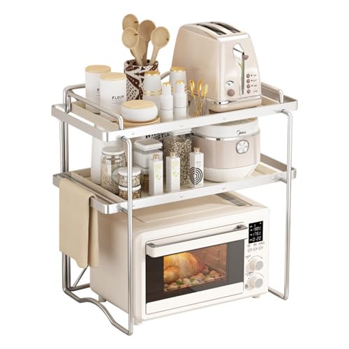 Support de four à micro-ondes industriel avec étagères de rangement pour comptoir - 2