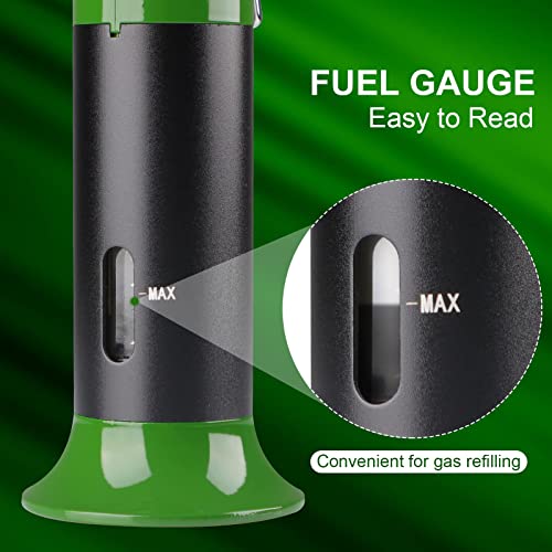 KOACKL Refillable Butane Torch with Fuel Gauge & Safety Lock - Adjustable Flame - Perfect for Welding, Resin Art, & More - One-handed Operation (Butane Gas Not Included)