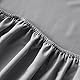 KONO Bedding Spannbettlaken - Gebürstete Mikrofaser Spannbetttuch - 30 cm Tiefe Tasche (Grau, 120x200cm), BS-3 120 GY