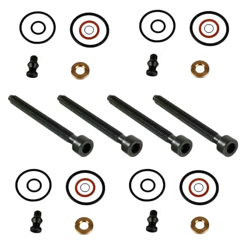 Flewdart 4 Dichtungssatz Einspritzdüse Pumpe 1.9 2.0 tdi 1417010997 für ARL, ASZ, BEW, BJB, BKD, BMN AZV, Dichtung Einspritzdüse Injektor 1.9tdi 2.0tdi für Mk IV A4 B6 B7 T5