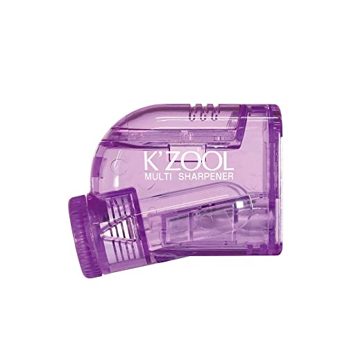 KUTSUWA STAD K'ZOOL Sharpness Adjustable Pencil Sharpener, Translucent Purple (RS035PU)